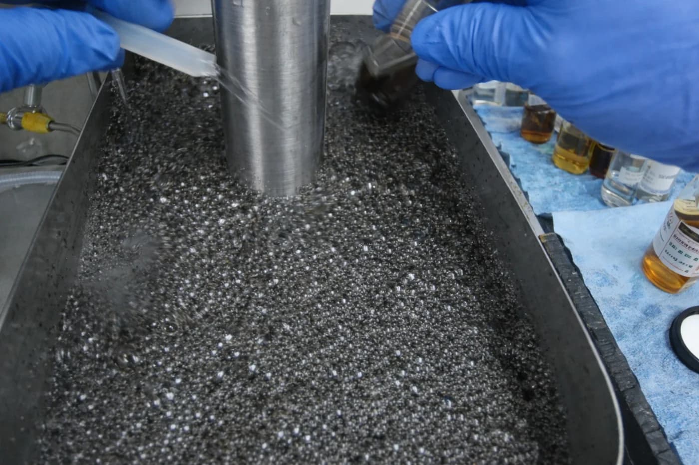 Tests minéralurgiques et métallurgiques